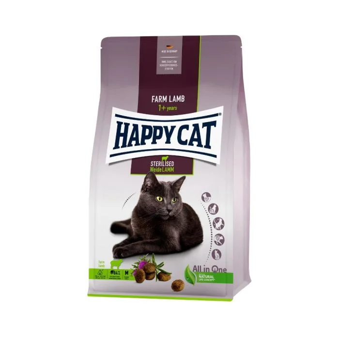 HAPPY CAT SUPREME Sterilised, janjetina, 1,3kg