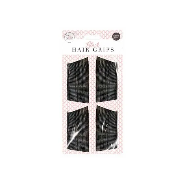 Jones & Co Black Hair Grips 200 Pack