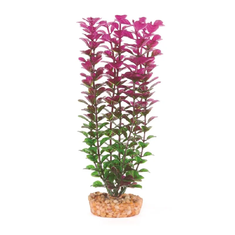 Kazoo Aquarium Artificial Plant Purple and White with Small Leaves 30cm