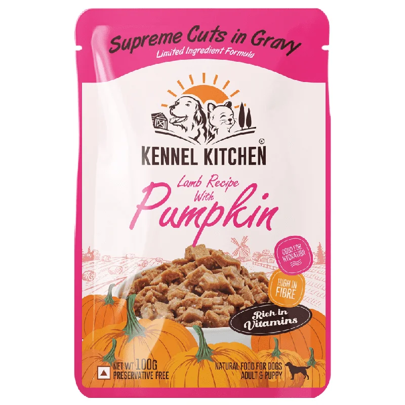 Kennel Kitchen Supreme Cuts in Gravy Lamb with Pumpkin Puppy & Adult Dog Wet Food (All Life Stage) (Limited Shelf Life) (Buy 1 Get 1)