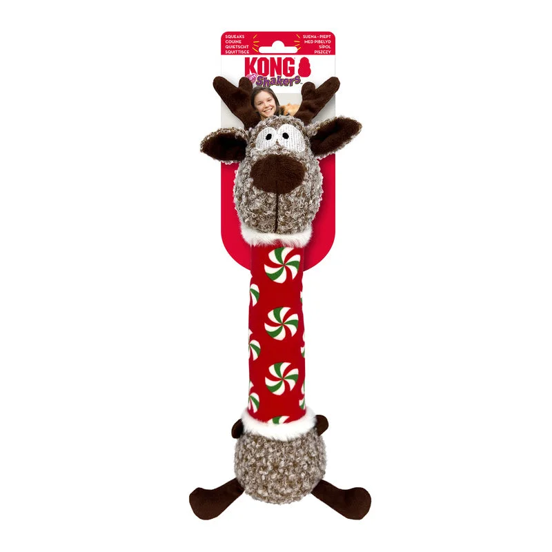 KONG Igračka za pse Holiday Shakers Luvs Reindeer M, zvučna, 39,37x7,01x11,43cm