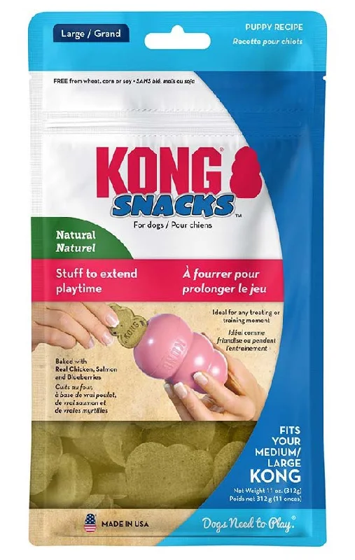 KONG PUPPY Snacks, poslastica za štence, s piletinom i rižom, L 312g