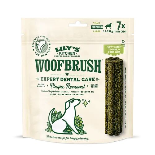 Lilys Kitchen - Woofbrush Dental Care Dog Treats - Medium - 7 sticks (28g)