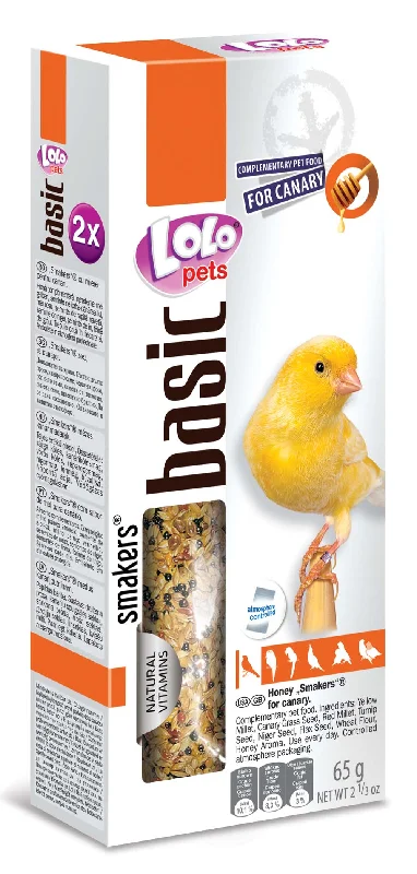 LOLO PETS Štapići s aromom meda, za kanarince, 2kom/65g