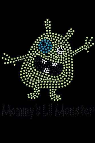 Mommys Lil Monster Green Rhinestone Bandana- Many Colors