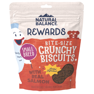 Natural Balance Crunchy Biscuits With Real Salmon Small Breed Recipe Dog Treats