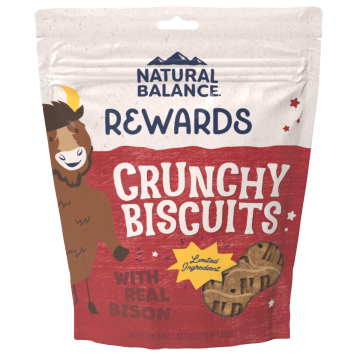 Natural Balance Crunchy Biscuits With Real Bison Recipe Dog Treats