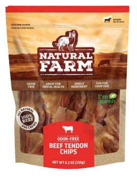 Natural Farm Beef Tendon Chips 5.2oz Bag