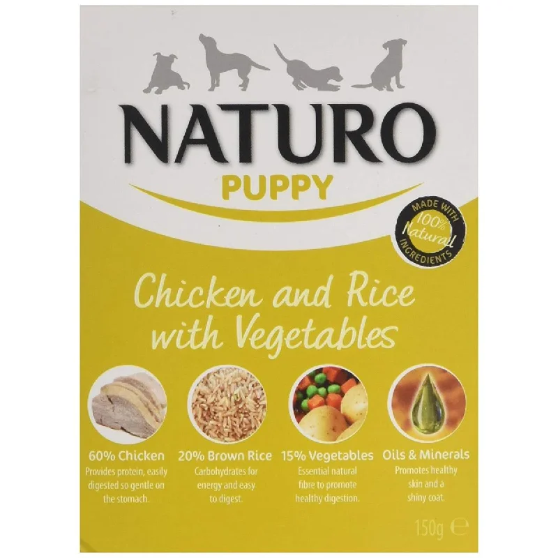 Naturo | Gluten Free Wet Puppy Food | Chicken & Rice with Vegetables - 150g