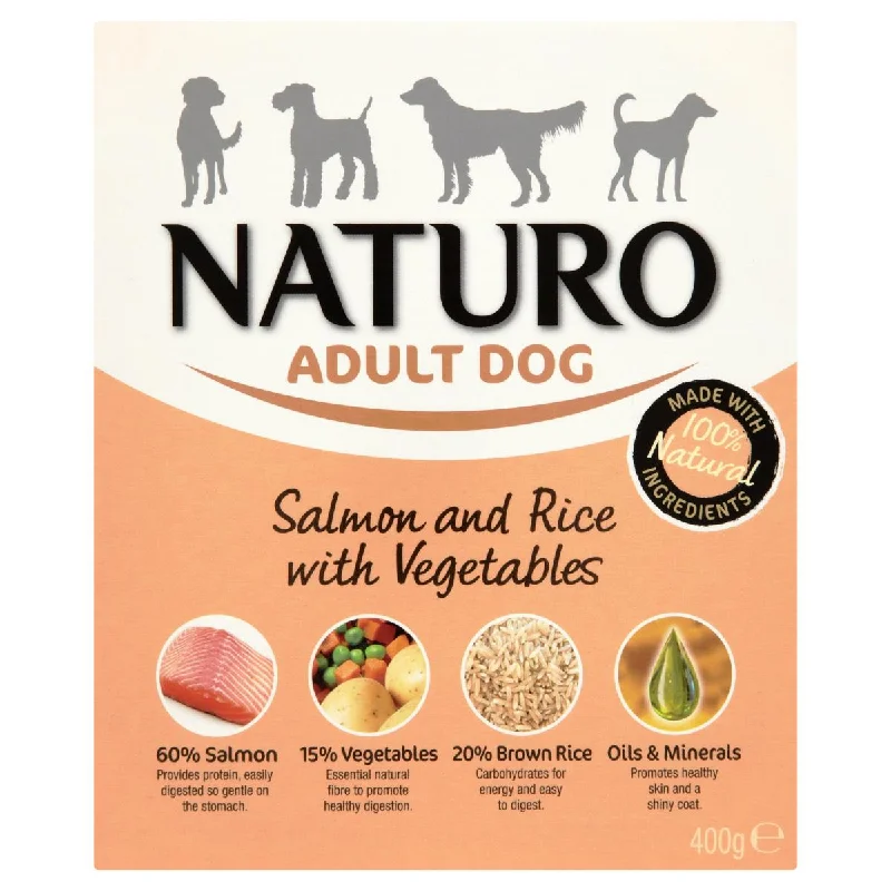 Naturo | Gluten Free Wet Dog Food | Salmon & Rice with Vegetables - 150g