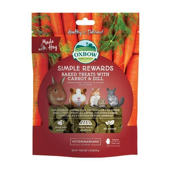 Oxbow Simple Rewards Carrot and Dill Treats 85g