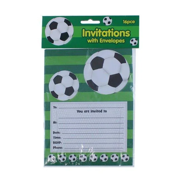 Party Invitations 16 Pk Football