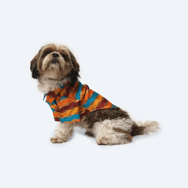 Pawgypets Occasion Wear Shirt for Dogs and Cats (Multi Stripe)