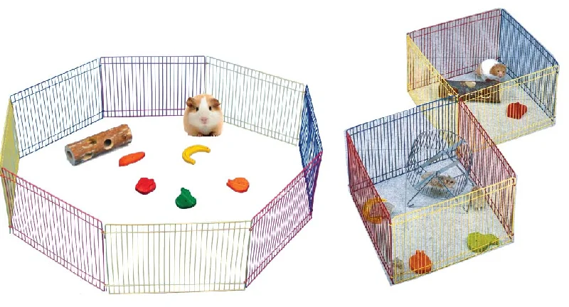 PAWISE Ogradica za igru Hamster Play Pen 8 segmenata, fi 91cm