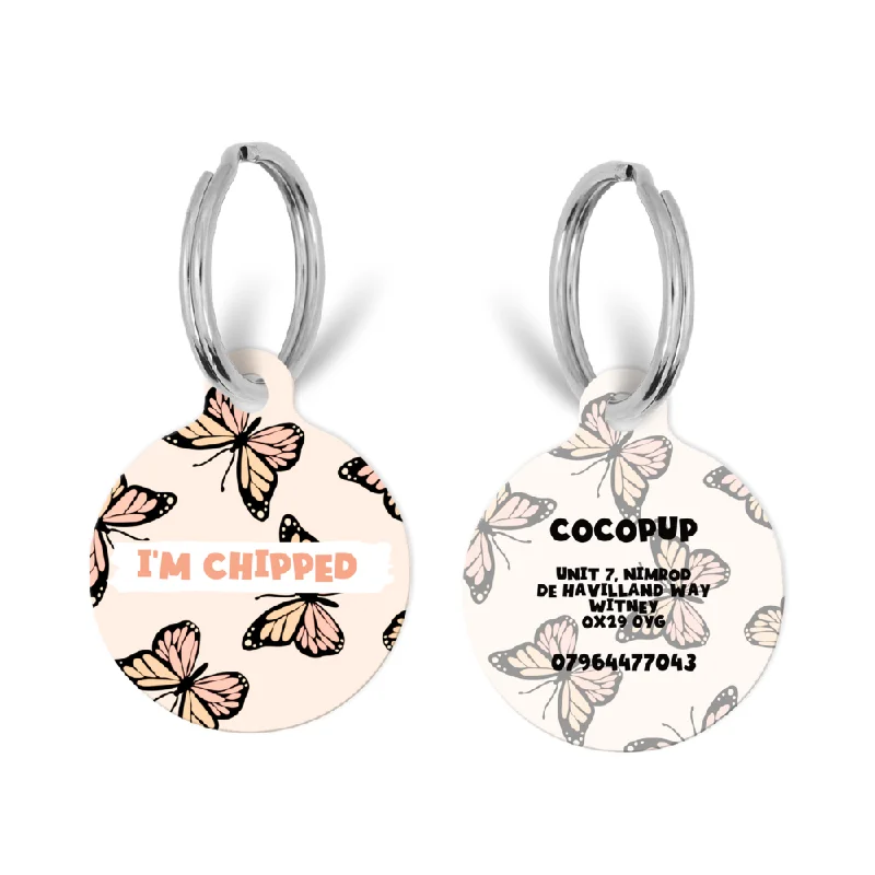 Personalised Text ID Tag - Boujee Butterfly