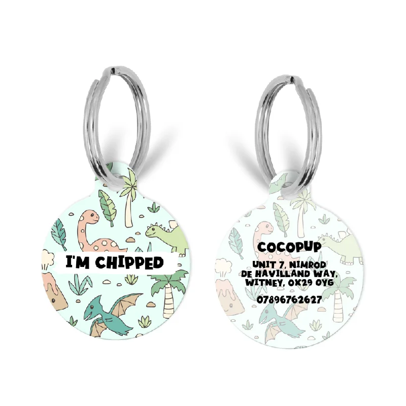 Personalised Text ID Tag - Dinopaws