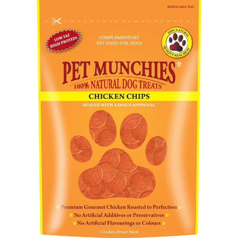 Pet Munchies | Natural Dog Treats | Chicken Chips - 100g