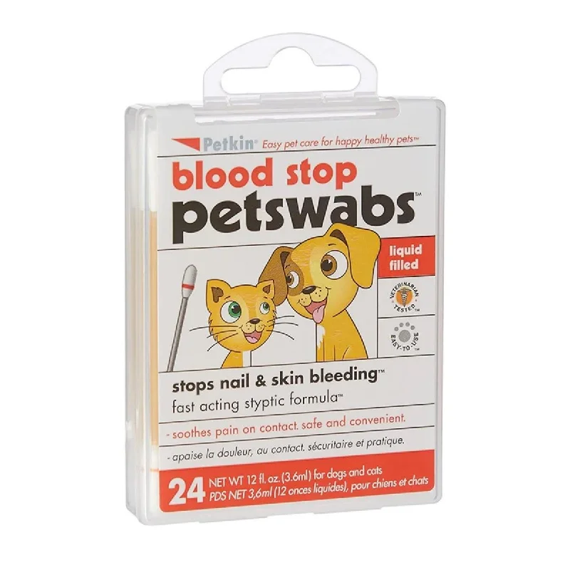 Petkin  First Aid Essentials  Blood Stop Swabs