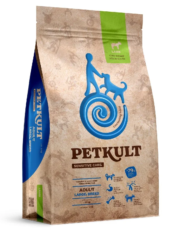 PETKULT Sensitive, Large, janjetina sa smeđom rižom, 12kg