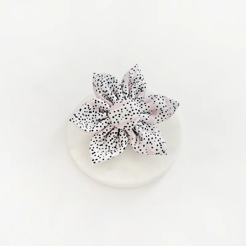 Pink Dalmatian Collar Flower