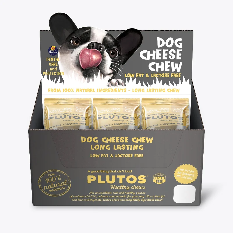 Plutos Cheese and Peanut Butter Chew Dog Treat Large 15 Pack