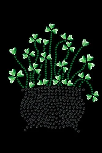 Pot of Shamrocks Rhinestone Bandana- Many Colors