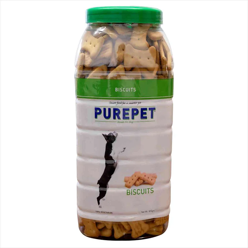 Purepet 100% Vegeterian Biscuits (Jar) Dog Treats