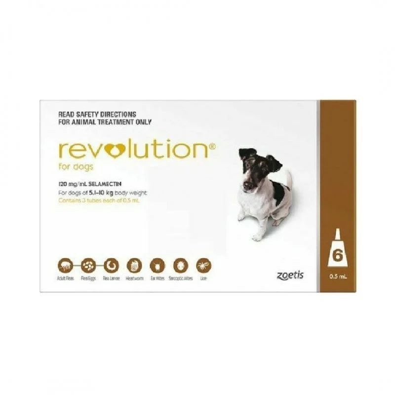 Revolution For Dog 5.1kg-10kg (Brown) Dog Medication