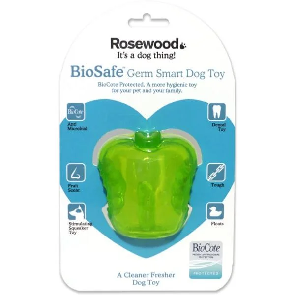 Rosewood Biosafe Germ Smart Dog Toy - Apple