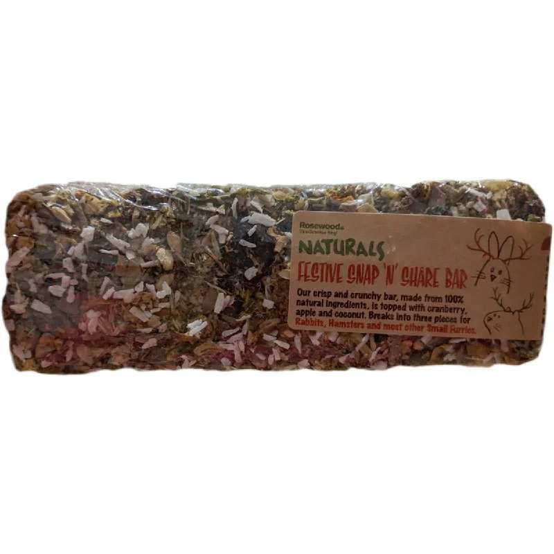 Rosewood Naturals | Festive Small Pet | Christmas Snap 'n' Share Bar - 150g