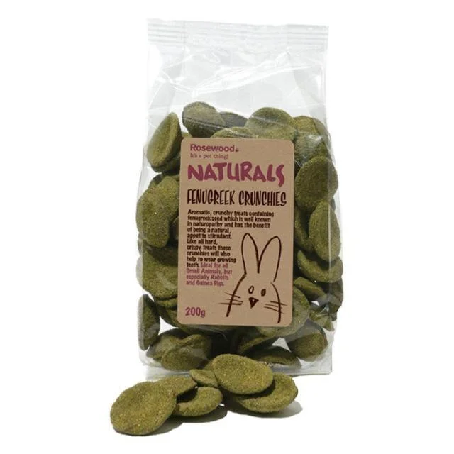 Rosewood Naturals | Small Pet Treats | Fenugreek Crunchies - 200g