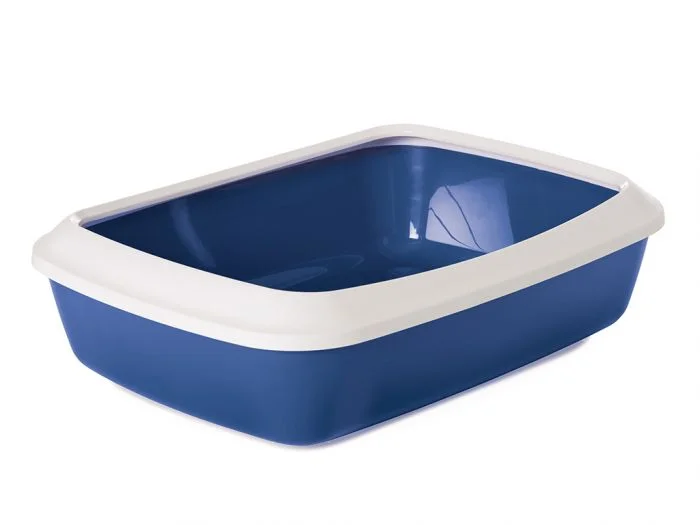 SAVIC CAT LITTER IRIZ TRAY + RIM - 42CM - NBLUE