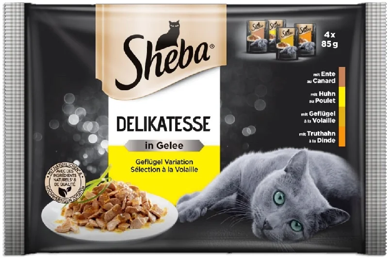 SHEBA Delikatesse Multipack, perad u želeu, 4x85g