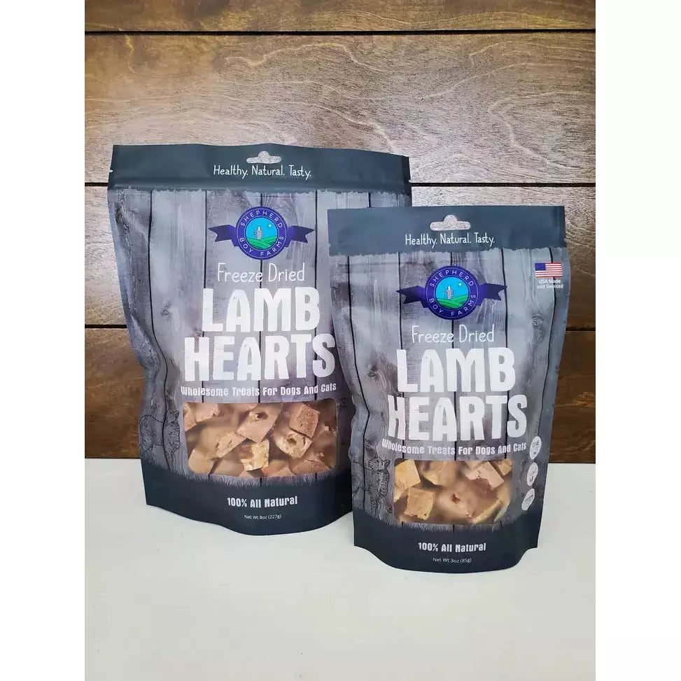 Shepherd Boy Farms Freeze-Dried Lamb Hearts Dog Treats