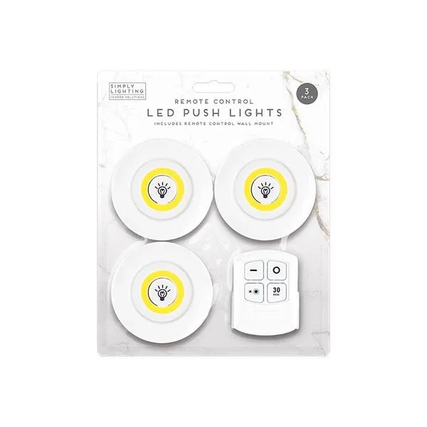 Simply Lighting Led Push Lights 3 Pack