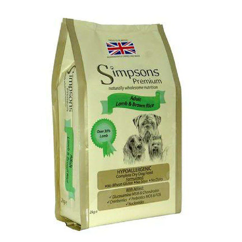 Simpsons Premium Adult Lamb & Brown Rice Dog Food