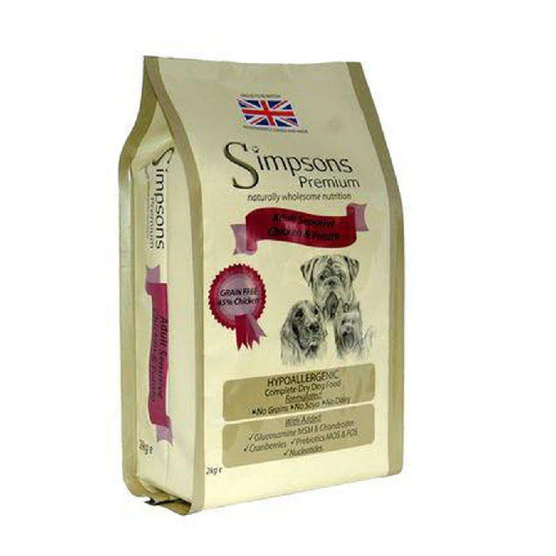 Simpsons Premium Adult Sensitive Chicken & Potato Grain Free Dog Food