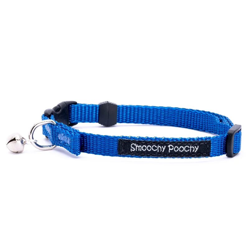 Breakaway Nylon Cat Collar with Bell - Ocean