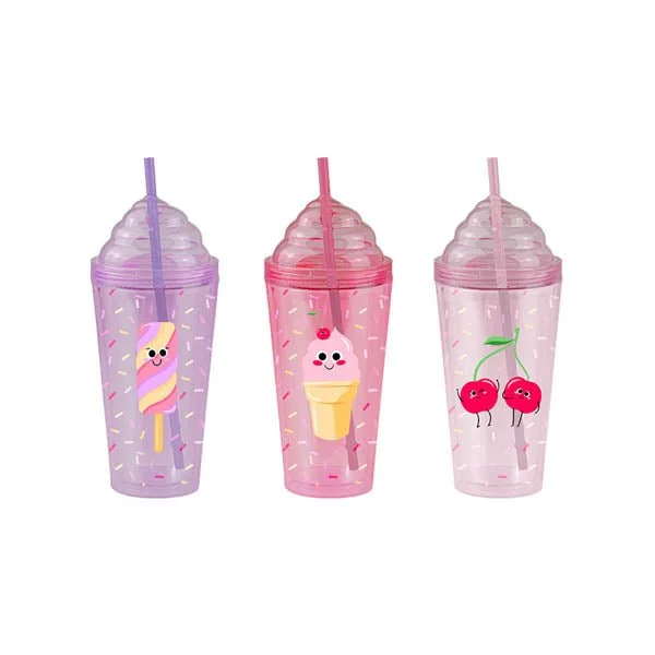 Summer Days Ice Cream Tumbler & Straw