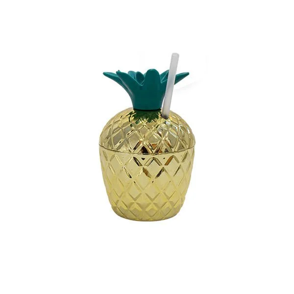 Summer Days Pineapple Tumbler With Straw