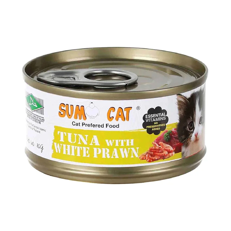 Sumo Cat Premium Tuna With White Prawn Canned Cat Food