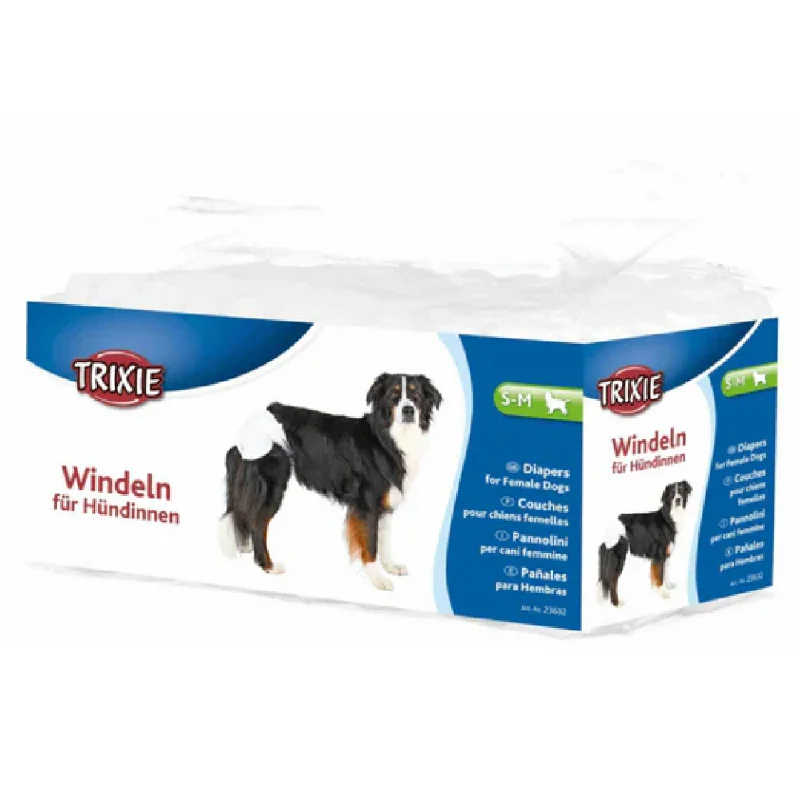 Trixie Female Diapers for Dogs (28x40cm)