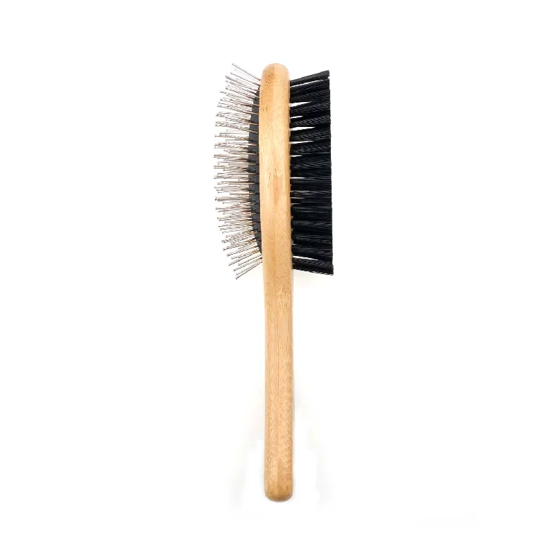 Unleash Bamboo Double Sided Pin & Bristle Brush