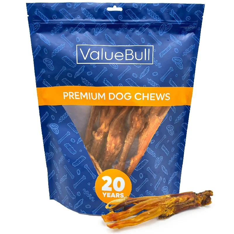 ValueBull Beef Tendons For Dogs, Jumbo, Varied Shapes, 1 Pound