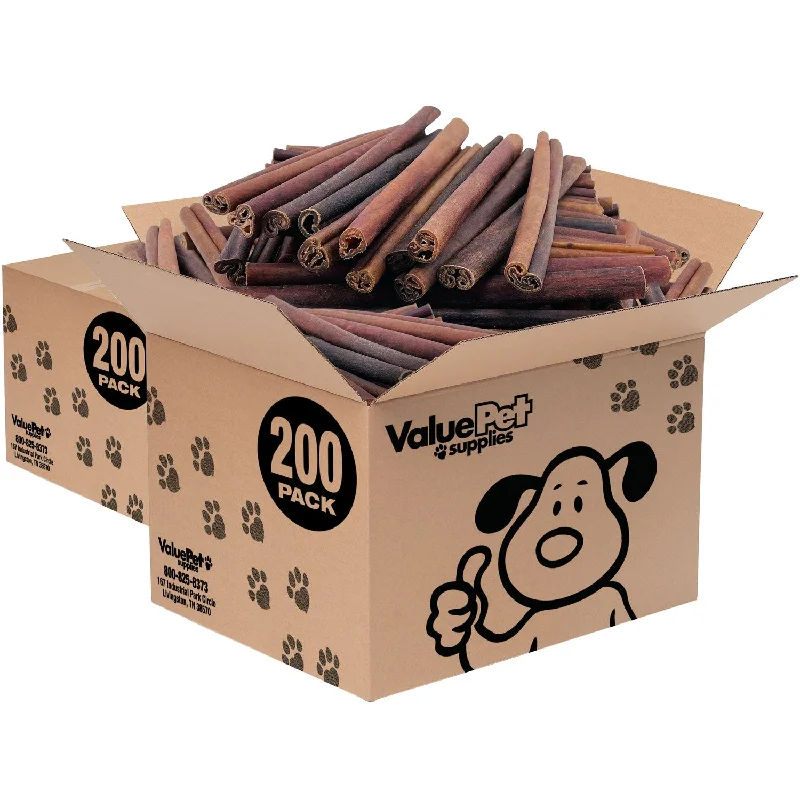 ValueBull Collagen Sticks, Beef Dog Chews, Jumbo 12 Inch, 400 Count WHOLESALE PACK