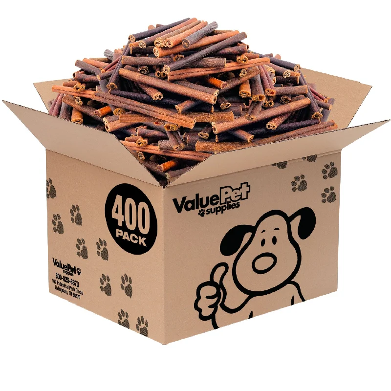 ValueBull Collagen Sticks, Beef Dog Chews, Medium 6 Inch, 400 Count WHOLESALE PACK