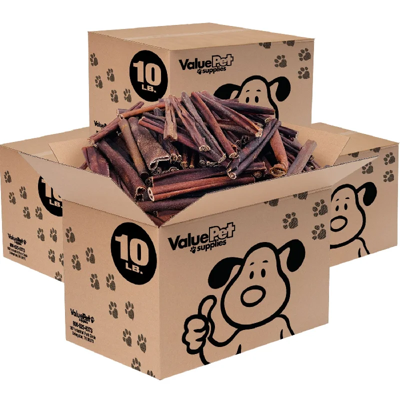 ValueBull Collagen Sticks Beef Dog Chews, Varied Shapes & Sizes, 40 Pounds WHOLESALE PACK