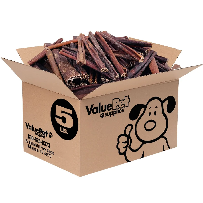 ValueBull Collagen Sticks Beef Dog Chews, Varied Shapes & Sizes, 5 Pounds BULK PACK