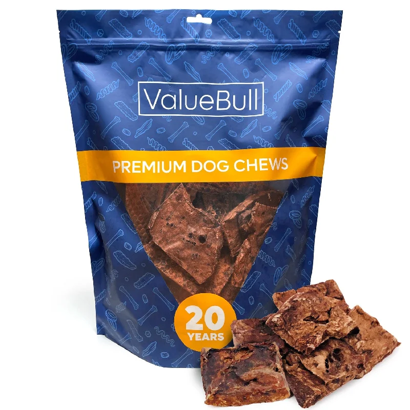 ValueBull Lamb Lung Wafers for Dogs, Premium 2 Pound