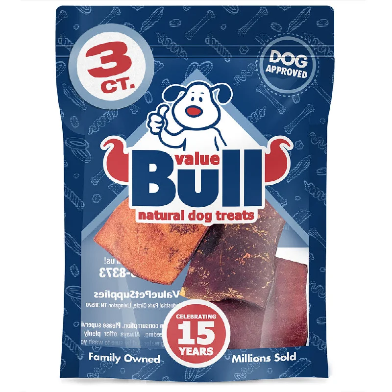 ValueBull USA Collagen Chips, Beef Dog Chews, Smoked, 3 Count (SAMPLE PACK)